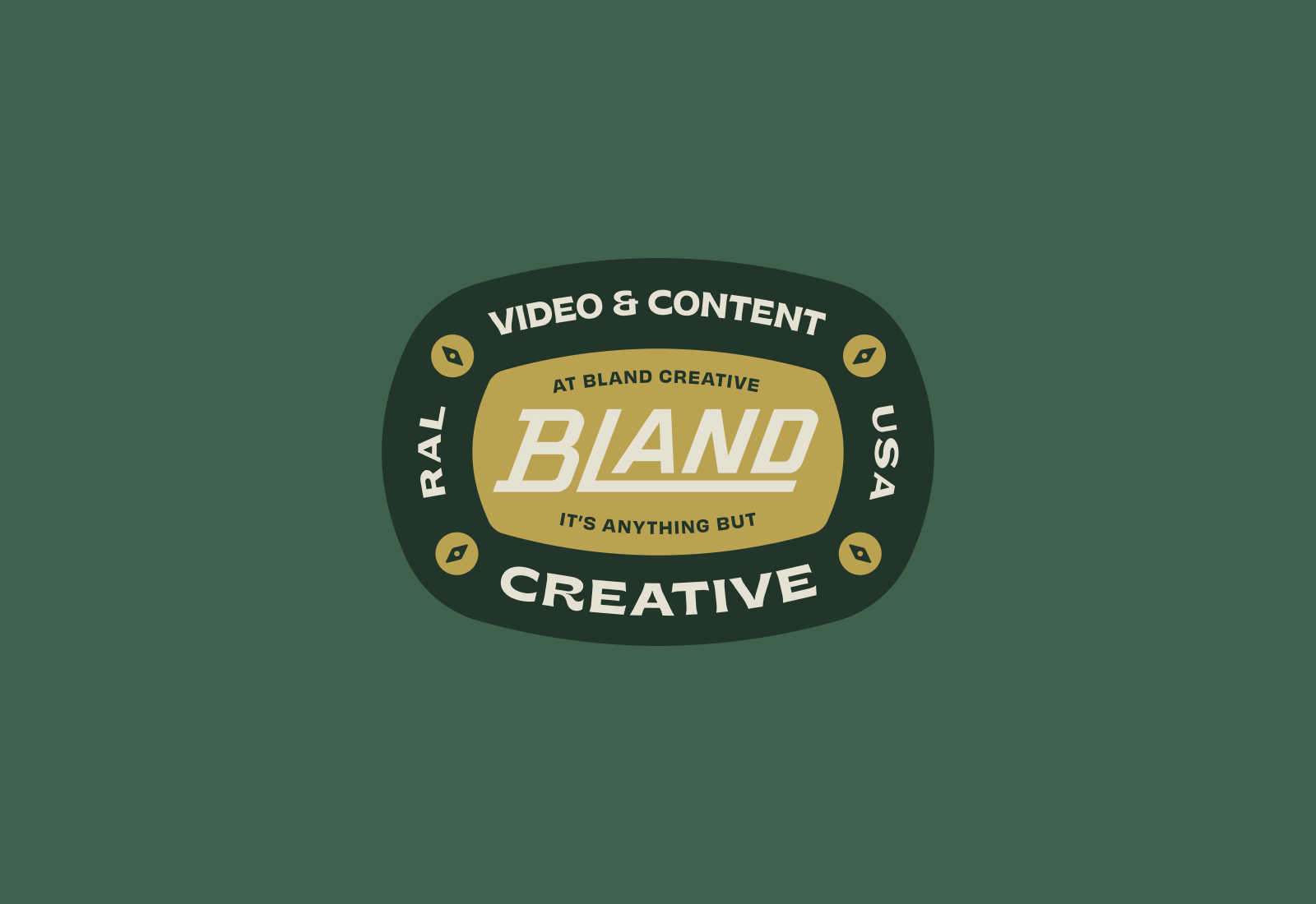Badge Logo | Bland Creative | Brand Identity by Joey Carty at MRC