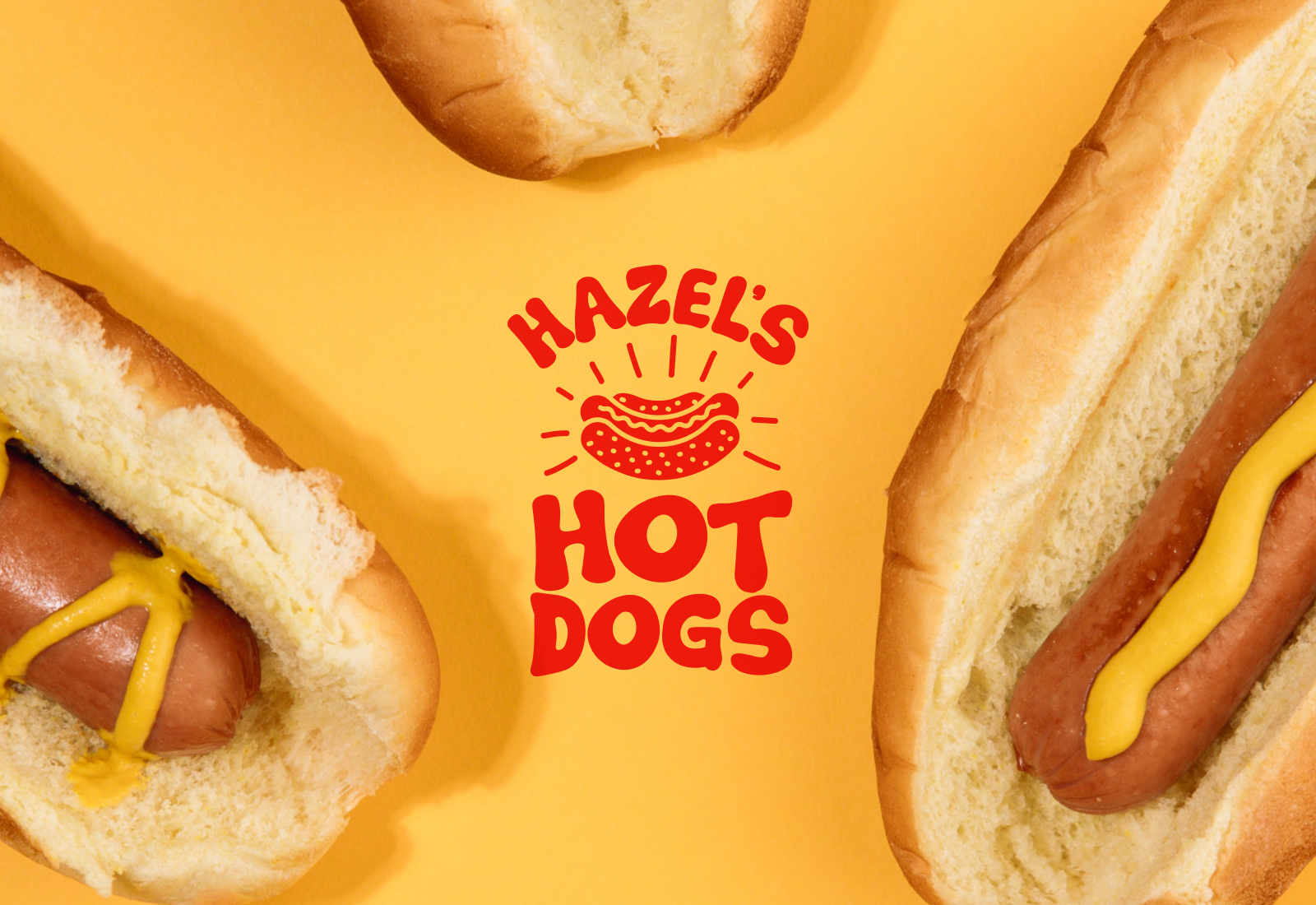 Stacked Logo | Hazel's Hot Dogs