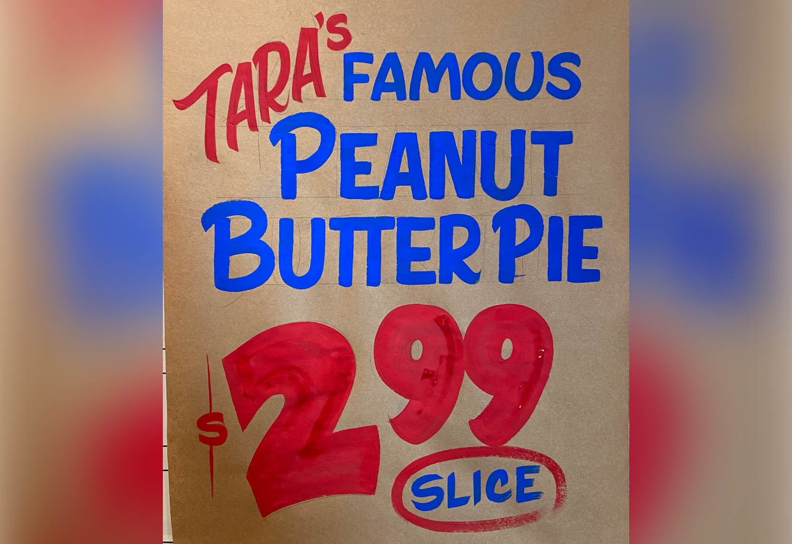 Peanut Butter Pie | Hand Painted Sign by Joey Carty