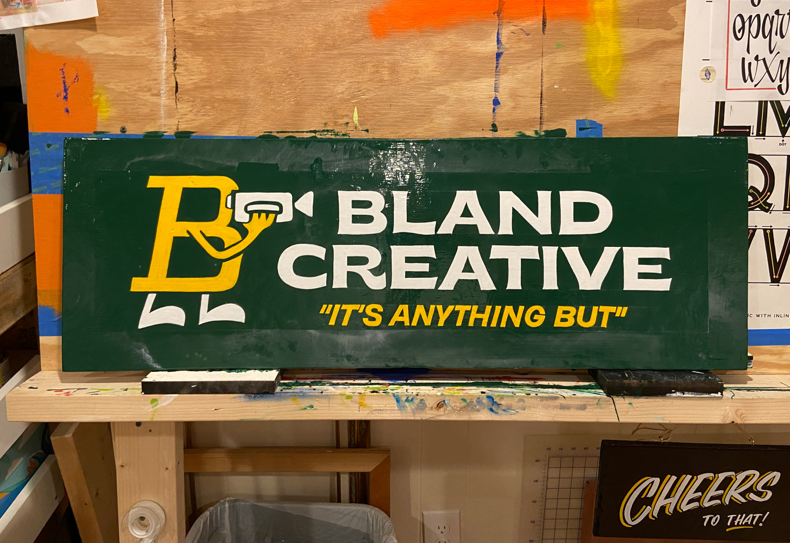 Bland Creative | Hand Painted Sign by Joey Carty