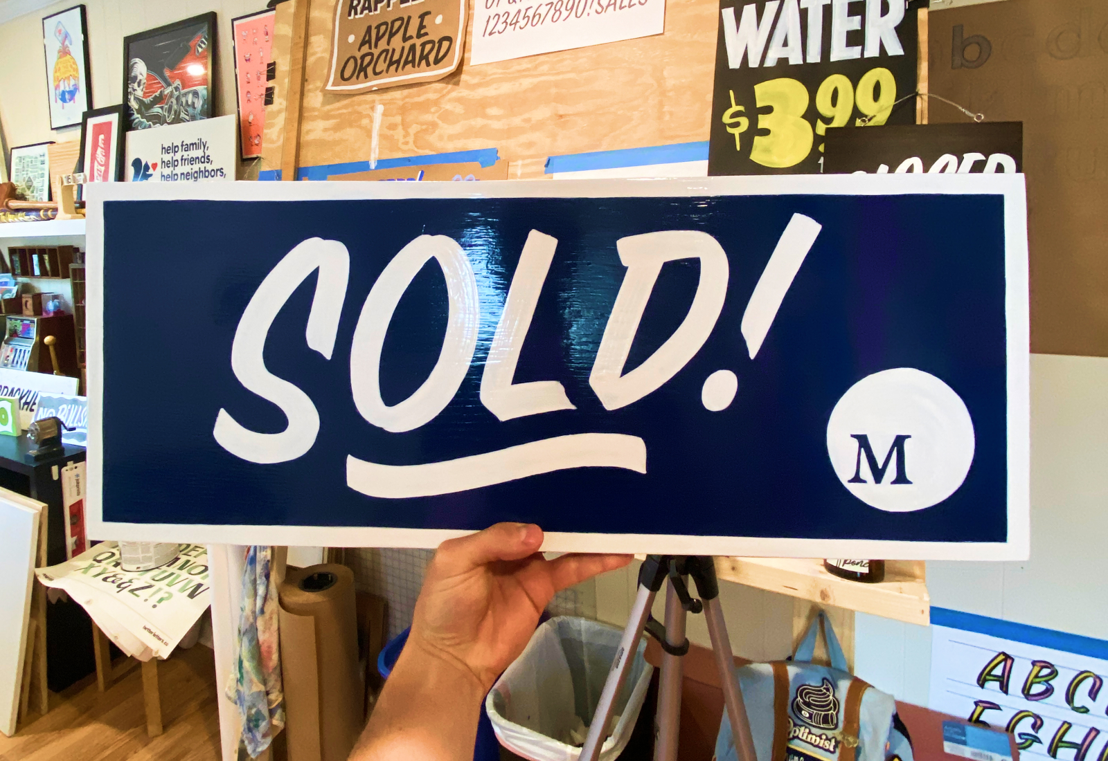 Madigan Realty Sold Sign | Hand Painted Sign by Joey Carty