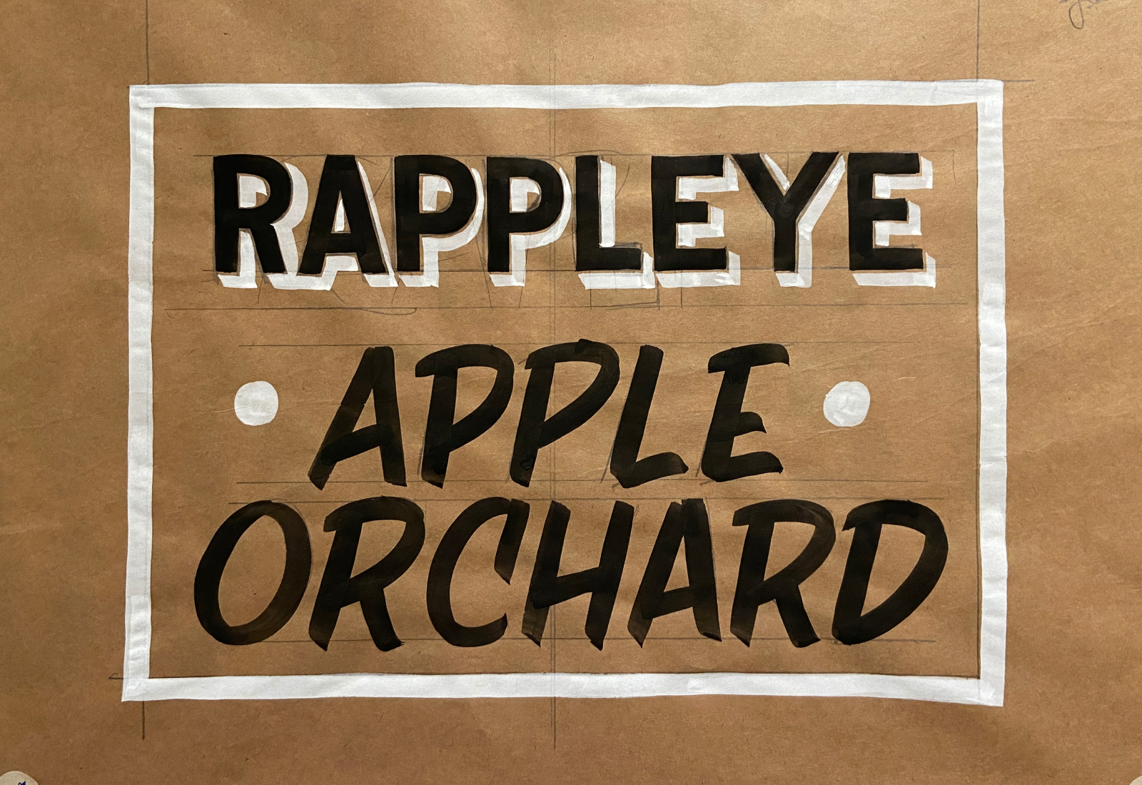 Rappleye Apple Orchard | Hand Painted Sign by Joey Carty