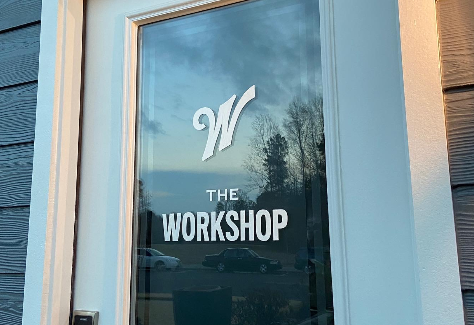 Workbench Roasters' The Workshop Door Signage | Hand Painted Sign by Joey Carty