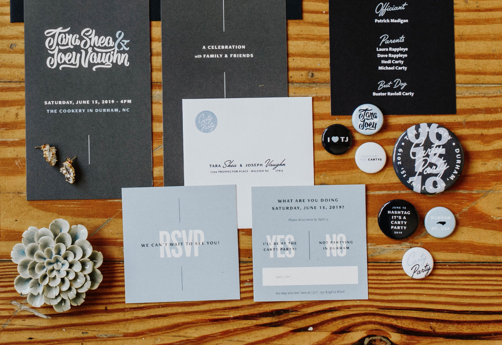RSVP and Invitation Suite | The Carty Party Branding