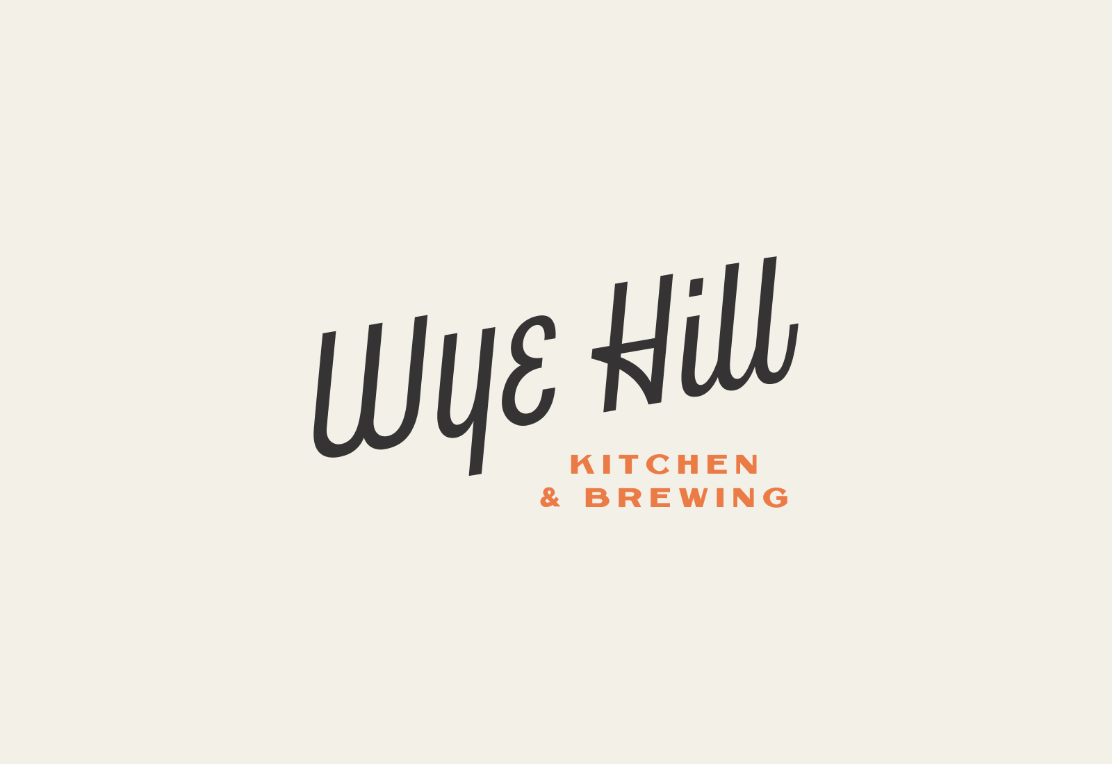 Primary Logo | Brand Identity for Wye Hill Kitchen and Brewing in Raleigh, NC