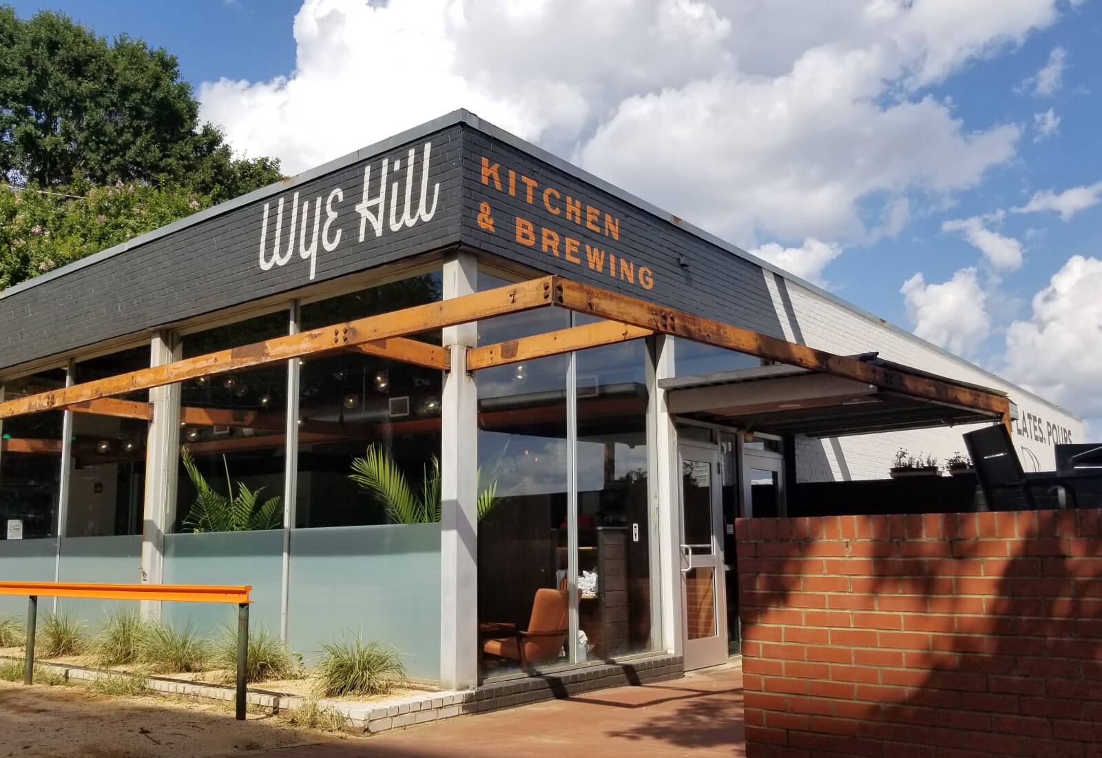 Logo & Exterior Signage | Brand Identity for Wye Hill Kitchen and Brewing in Raleigh, NC