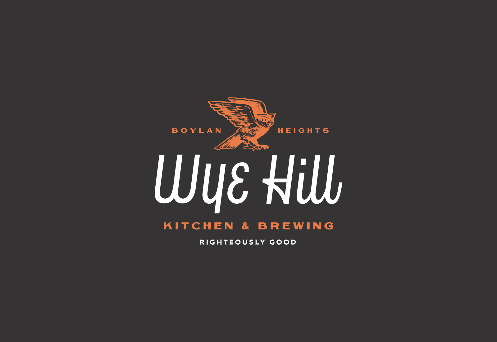 Primary Logo with Tagline | Brand Identity for Wye Hill Kitchen and Brewing in Raleigh, NC