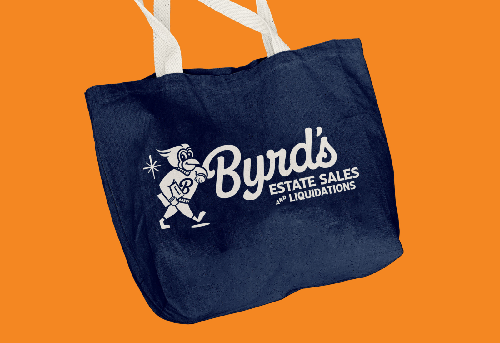 Tote Bag with Logo | Byrd's Estate Sales and Liquidations | Brand Identity by Joey Carty