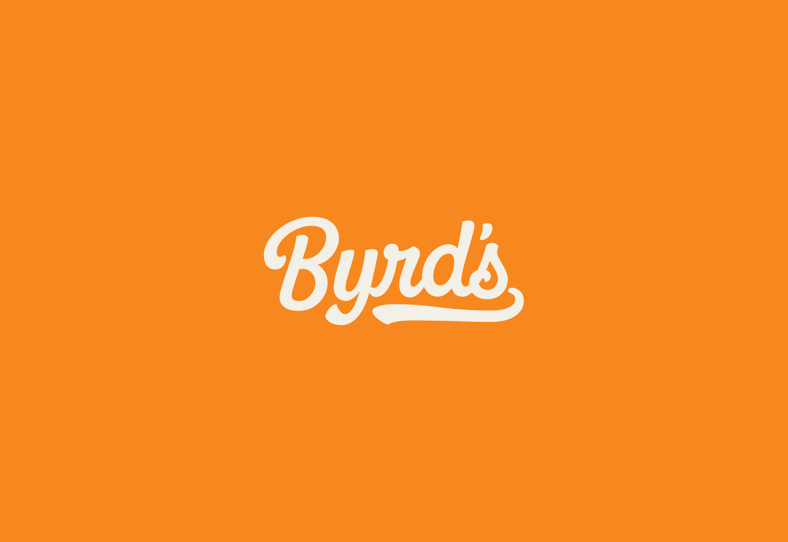 Hand Lettered Script Logo | Byrd's Estate Sales and Liquidations | Brand Identity by Joey Carty