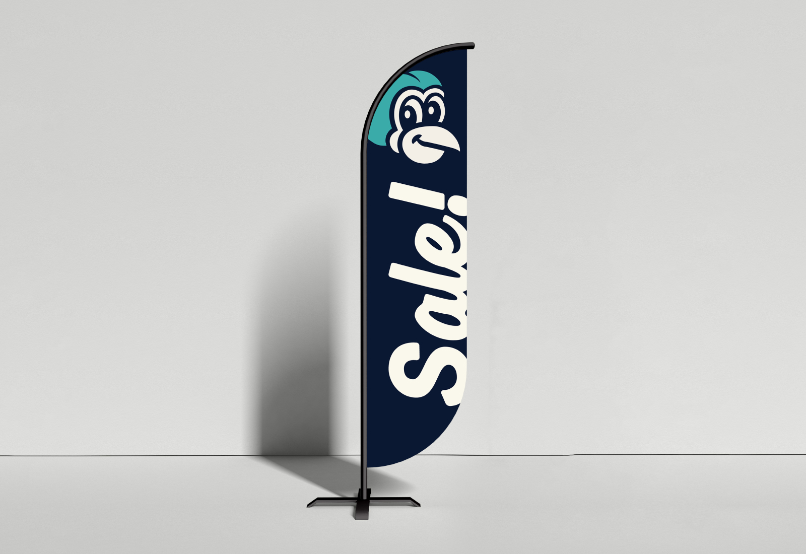 Vertical Flag Banner | Byrd's Estate Sales and Liquidations | Brand Identity by Joey Carty