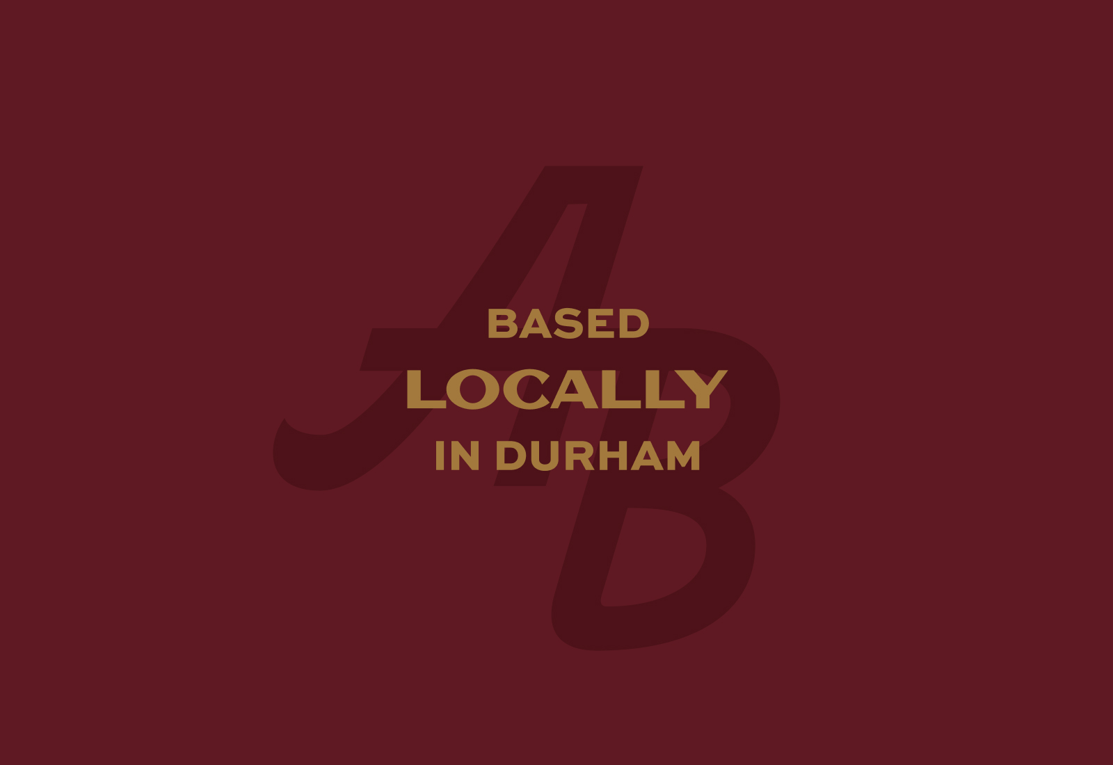 Based locally in Durham type lockup Alex Boerner Photography | Custom Lettered Logotype