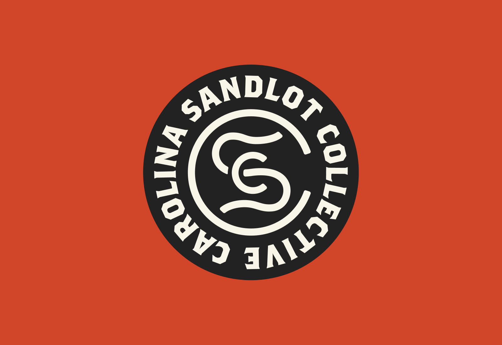 Baseball-laced CSC Monogram wrapped with Carolina Sandlot Collective | Carolina Sandlot Collective