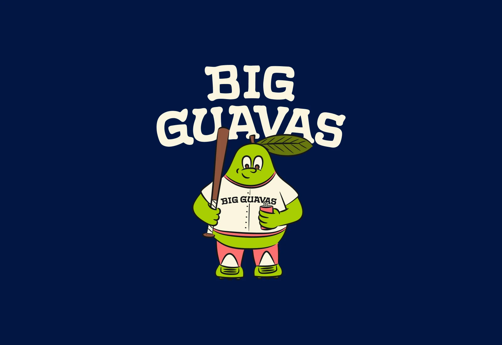 Guavy, the Big Guavas Sandlot Baseball Team mascot.
